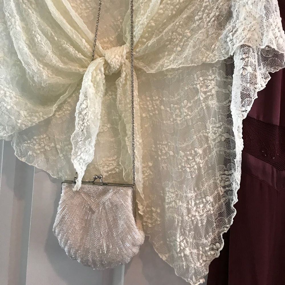 pearl evening bag